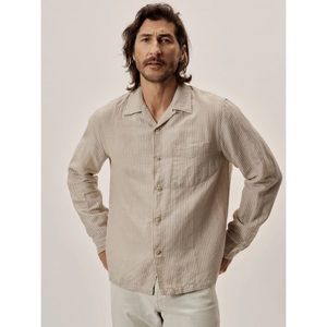 ☆ buck mason breeze cotton linen camp shirt ☆
